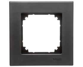 Merten M-Elegance Ramka pojedyncza metalowa szara MTN403114