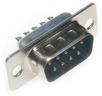 DE-09-W Wtyk szufladowy lutowany na kabel 09 pin - typ D-SUB