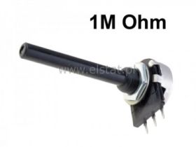 1M potencjometr mono liniowy fi 20mm; ośka 6mm