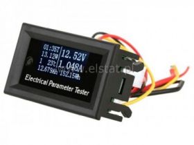 Panelowy miernik parametrów elektrycznych OLED 10A