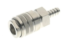 Szybkozłącze powietrza RS PRO rodzaj Męski Zadzior węża Mosiądz niklowany