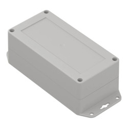 ZP160.80.60UJH TM ABS - Obudowa hermetyczna ZP160.80.60 jasna z uszami z uszami z uszczelką i tulejkami mosiężnymi ABS