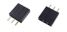 Gniazdo szpilkowe 1x3pin proste