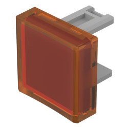 Soczewki do wskaźników, 31-954, Pomarańczowy, Kwadratowy, długość: 15.3