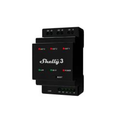 Przekaźnik trójkanałowy WiFi LAN Shelly Pro 3 na szynę DIN dla aplikacji Shelly cloud