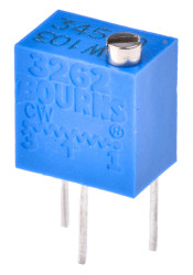 Potencjometr dostrojczy 10kΩ THT 0.25W 12 -zwoje Regulacja górna 1,78 mm