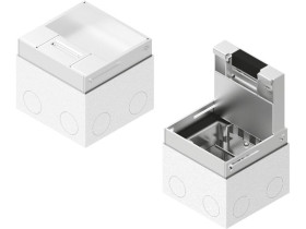 Puszka ocynkowana do peszli: POPZ125H110W E z blokadą otwarcia pokrywy ze stali kwasoodpornej 231221 BAKS