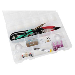 Whadda WSEDU20 science kit beginner&#x27;s soldering set, build two LED gadgets