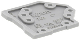 Ścianka koncowa Płytka WAGO do użytku z: Seria 745