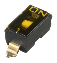 Przełącznik DIP 1-pozycyjny SPST SMD 100 mA przy 50 V DC (liniowy), 25 mA przy 24 V DC (impulsowy) -20 → +85°C