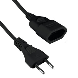 Przedłużacz Płaski 5m , DPM, 1 Gniazdo, 230V, Przewód 2x0,75 Czarny