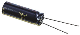 Kondensator 1800μF 35V dc Radialny, Otwór przelotowy Panasonic roztaw: 5mm 12.5 (Dia.) x 35mm