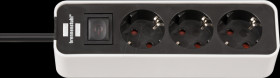 1153230020 Ecolor socket outlet strip, 3 sockets, with switch and 1.5 m cab