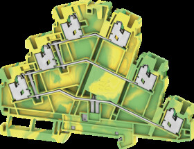 2902590000 Multi-tier protective conductor terminal block S3T SNAP IN, 2.5 