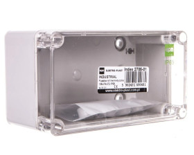 INDUSTRIAL Puszka hermetyczna n/t 135x74x72 IP65 szara 2705-01