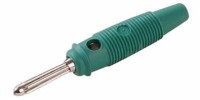 BANAN-WHIR-G Wtyk bananowy lutowany - maks. przekrój kabla: 2.5mm2, do 60VDC, zielony, Hirschmann