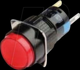 58500211 LED indicator, round 18x39 red 24 V AC/DC IP40