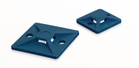 Mounting base, PA, blue, (L x W x H) 19 x 19 x 3.8 mm, 151-01169