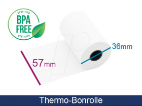 ADT573712 Thermal paper, 57 mm, 15 m, pack of 1