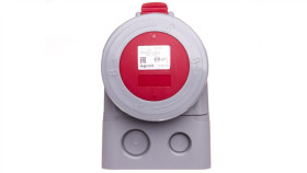 Gniazdo Stałe 5P 16A 400V Czerwone Ip67 P17 Tempra Pro 555359