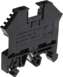 Kostka zaciskowa na szynie DIN RS PRO poziomy: Pojedynczy 32A 800 V