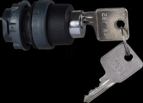 ZB5AFDA Pushbutton, front panel, Harmony XB5, black, two positions