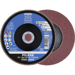 PFERD 67706185 Steelox Flap Disc 180mm Dia 22.23mm Bore 10 pcs