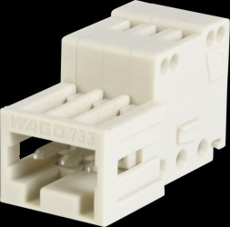 733-203 CAGE-CLAMP pin header, micro, spacing of 2.5, 3-pin