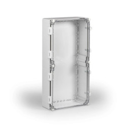 Obudowa naścienna Cubo W 300x600x132mm z fabrycznie montowanymi zawiasami i zatrzaskami pokrywa przezroczysta PC WPCP306013T
