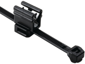 Edge clip, max. bundle Ø 35 mm, PA, heat stabilized, black, (L x W x H) 14 x 11.5 x 16 mm, 150-76080