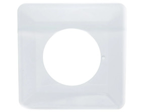 Sentia Osłona ściany pojedyncza biała tworzywo pozioma 2100-00