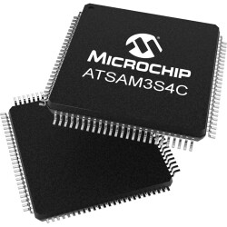 ARM Cortex M3 microcontroller, 32 bit, 64 MHz, LQFP-100, ATSAM3S4CA-AU