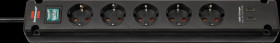 1150660415 Bremounta socket power strip, 5-way, USB C charging function, bl