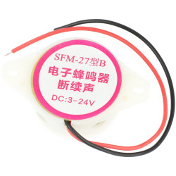 Buzzer z generatorem 95dB SFM-27B 3-24V DC