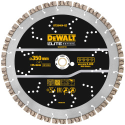 DEWALT DT20464-QZ ELITE SERIES&#x2122; All Purpose Diamond Segmented Wheel 350 x 25.4mm