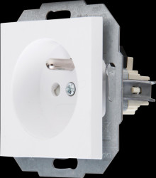 940432000 HK07 - pin outlet, increased touch protection, Arctic white matt