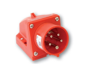 Wtyczka odbiornikowa (zwrotnica faz) 32A 5P 400V czerwona IP44 7725-6