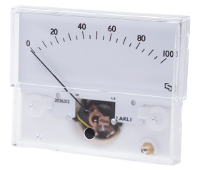 Amperomierz analogowy panelowy DC wysokość wycięcia: 32.3mm wartość 1mA ±1,5% +55°C Sifam Tinsley