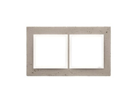 SIMON 54 Ramka 2 podwójna Nature-Beton AL BETONE IP20/IP44* (*IP44-należy zastosować zestaw uszczelek DUN2) DRN2/91 KONTAKT SIMO