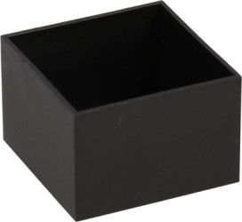 ABS enclosure, (L x W x H) 30 x 30 x 20 mm, black (RAL 9005), 1596B111-10
