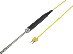 Czujnik temperatury powietrza typu K VOLTCRAFT TP-204, VC-8307395, -100 do 600 °C, Kalibracja (ISO)