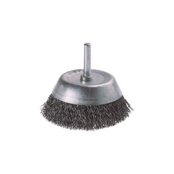 Wolfcraft 2108000 Wire Cup Brush Steel Wavy &#xF8; 75mm