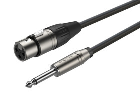 Kabel mikrofonowy XLR(ż) - JACK 6.3(m) mono Roxtone SMXJ210L1 1m