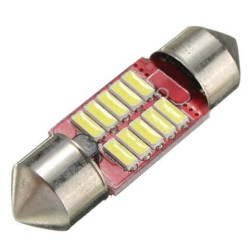 ŻARÓWKA LED 12V C5W 1,2W BIAŁA 10x31mm