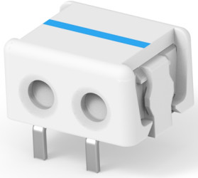 Connector, 2 pole, pitch 0.16 mm, straight, natural, 1-2106489-2