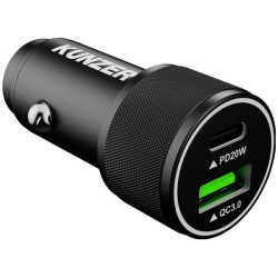 Kunzer 7USBAC12 Adapter 1x USB-A 1x USB-C Black USB Chargers
