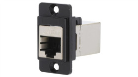 Łącznik Dualslim Rj45 8P8c Kat 5E Ekranowane 29Mm Metal Cp30720smb