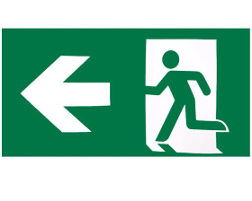 Piktogram PV24 w lewo 200x400 ISO7010 bez loga