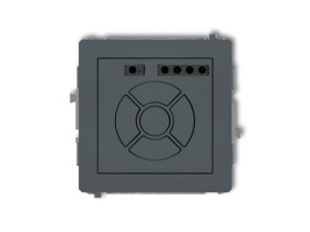 DECO Wyłącznik roletowy (sterowanie lokalne i pilotem sterowanie strefą i podstrefą) grafitowy mat 28DSR-4 KARLIK