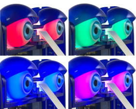 Illuminating eyes for Ohbot